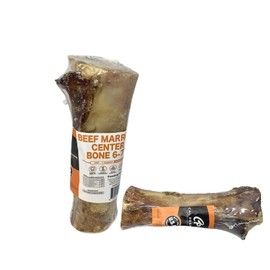 Cal Premium All-Natural 6-7 inch Marrow Bones for Dogs – 100% USA Sourced and Made - Long-Lasting Dog Chew – No Additives or Fillers - Single Ingredient - 1 Count