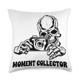 Photographer Lens Aperture Camera Moment Collector Photographer Throw Pillow, 18x18, Multicolor
