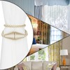Nieffeiy 4 Pack Magnetic Curtain Tiebacks Rope Modern Handmade Curtain