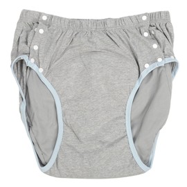 Adult Cloth Diaper XXL Light Gray High Absorption Leak Free Easy to Take Off Elderly Care Washable Underwear Pants