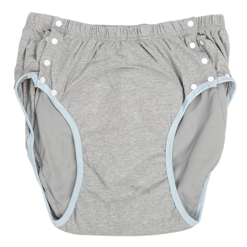Adult Cloth Diaper XXL Light Gray High Absorption Leak Free