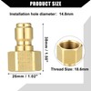 Hihaha Pressure Washer Coupler/Outer Washer Gun Adapter Universal for Vehicle/Durable