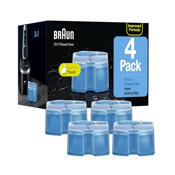 Braun Clean & Renew Refill Cartridges CCR, Cleans your Shaver