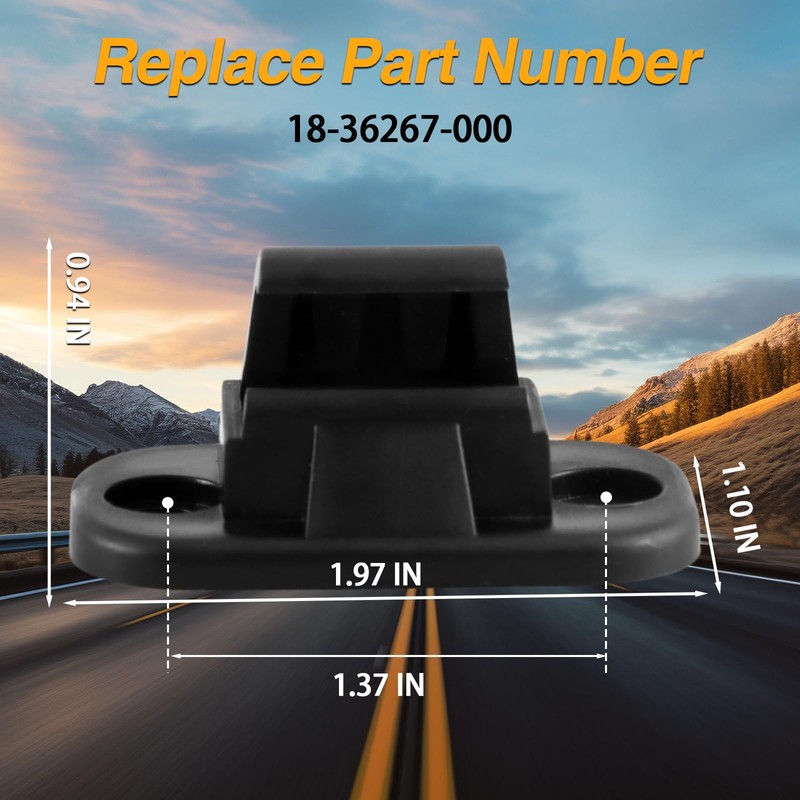 FUSCH 2PCS Sun Visor Retainer Clips Compatible with Freightliner Cascadia