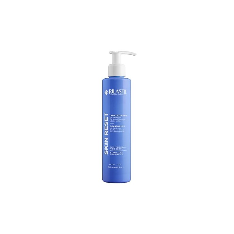 Rilastil Skin Reset Latte Detergente, Detersione Delicata Idratante e Lenitiva,