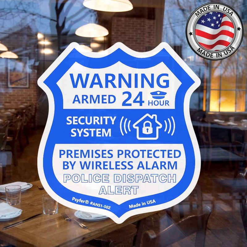 Psyfer® (Fade-Free) 6 Pack - Small Alarm Security Outdoor UV