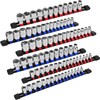 6 Pieces Socket Organizer Holder, Holds 86 Sockets, Socket Rails,
