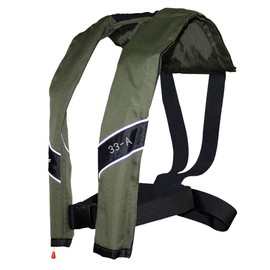 Eyson Slim Inflatable Life Jacket Life Vest Automatic (Olive)