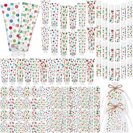 36 Sets Christmas Party Favors Christmas Hand Cream Body Lotion Lip Balm Nail File Gifts Set Xmas Stocking Stuffers Travel Size Hand Lotion Bulk Xmas Holiday Party Supplies for Coworkers Women Adults
