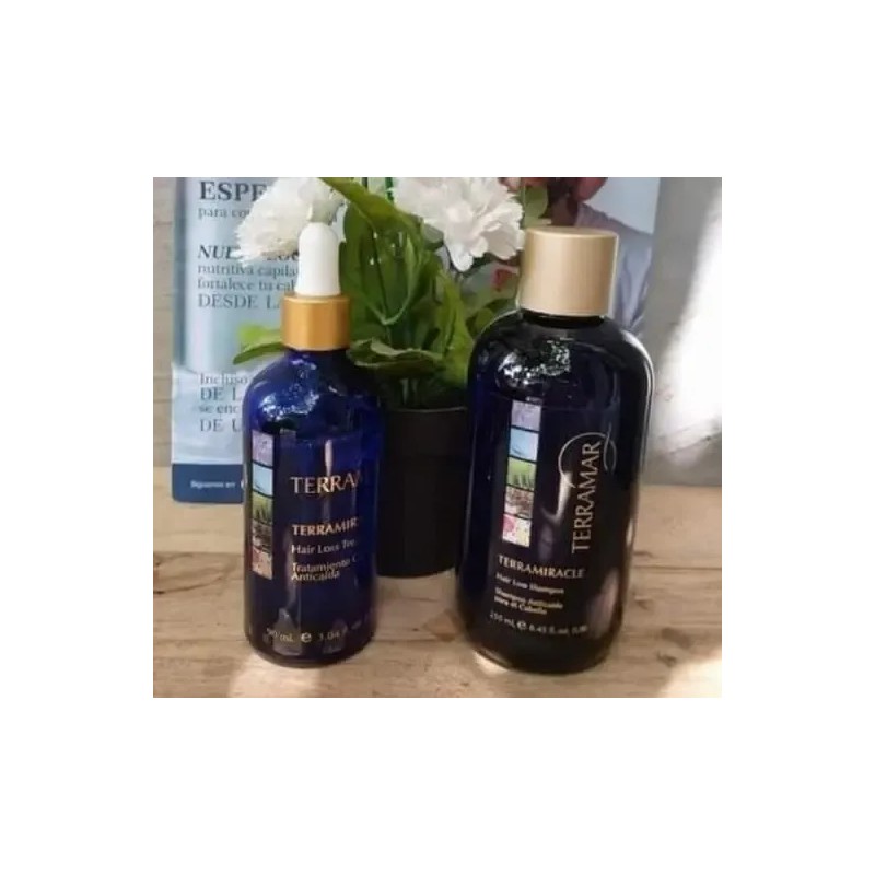 Set Anti Caída Shampoo Y Tratamiento Terramar + Gel