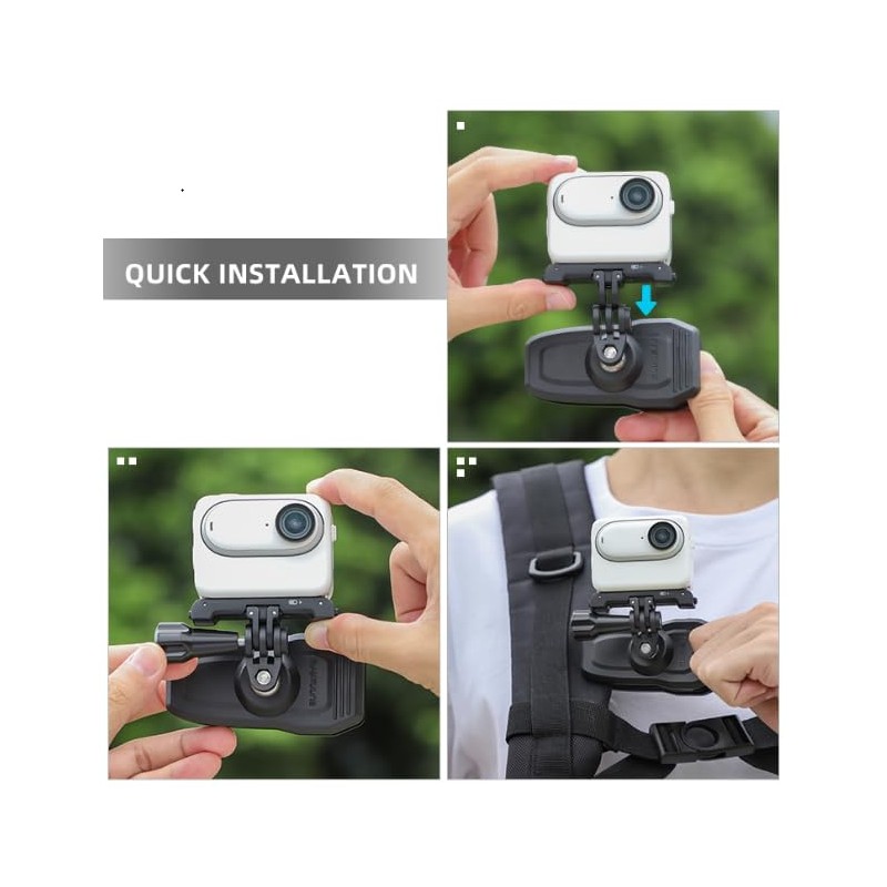 CamGo Sunnylife 360 Magnetic Rotation Clamp Mount for GoPro /
