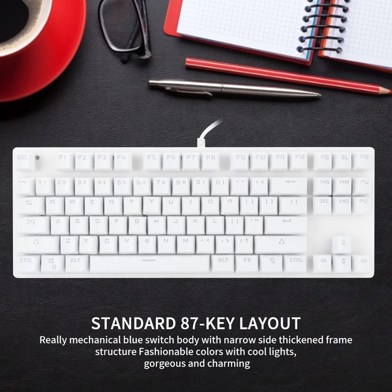 Keyboard Mechanical Gaming 87 Key G‑50 Classic Home Office Desktop