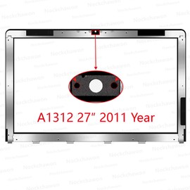 New A1312 LCD Display Front Glass Panel Cover 922-9147 922-9469 Replacement for iMac 27 Inch A1312 LCD Front Glass (2011 Year)