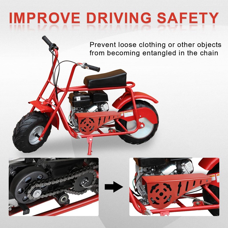 SKYJDM Mini Bike Chain Guard Cover for Most Mini Bikes