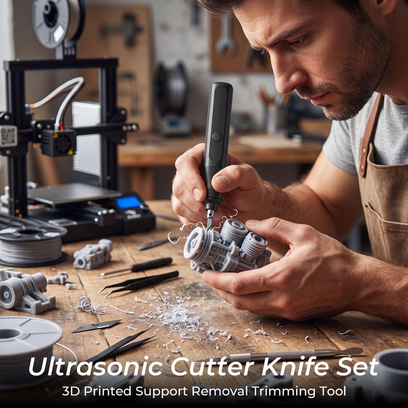 Lanties 40kHz 40W Ultrasonic Cutter Knife Set - 3D Printed