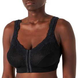 Damart Women's Soutien-Gorge Open Devant Bra, Black (Black)