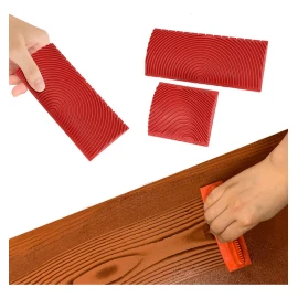 Generic Pintura De Pared Con Estampado De Madera Q 6019 Con Rodillo