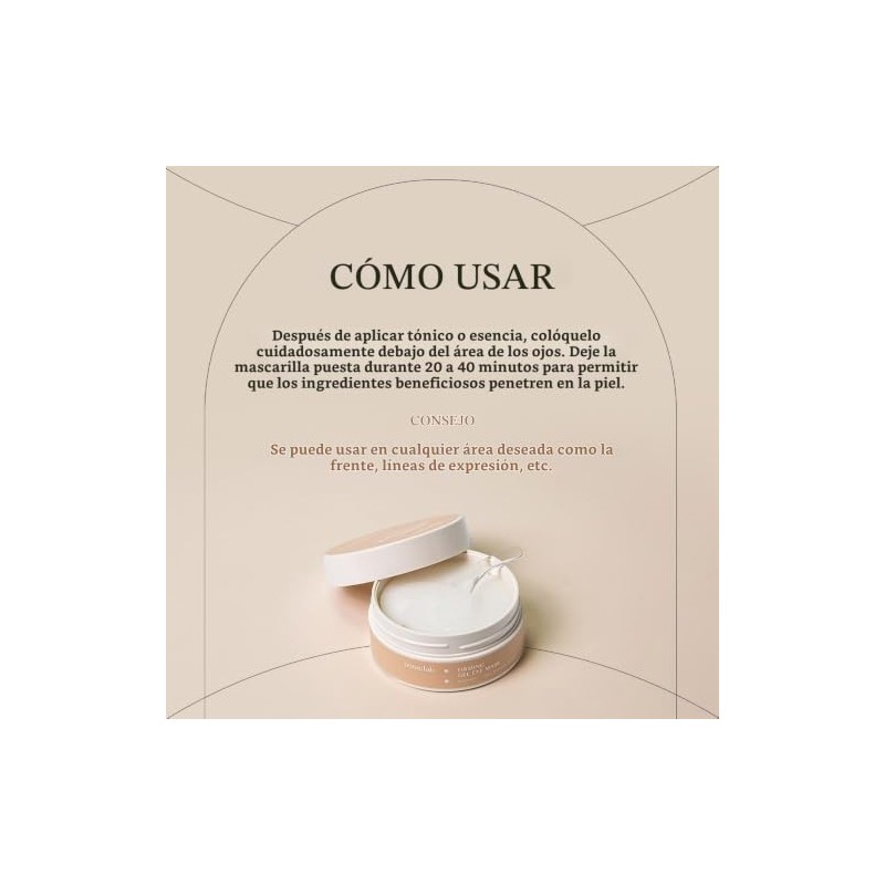 Mascarilla Gel Reafirmante 60ea Pares Parche Refrescante Hidrogel Ojos Colágeno