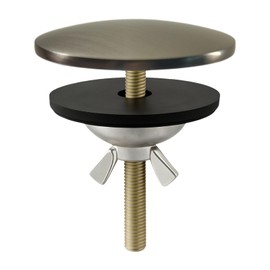 XNTONG Tap Hole Plug 5 cm, Blind Plug Sink, Solid Brass Sink Cover, Sink Tap Plug for Home Kitchen and Bathroom, Leakage Prevention Tap Hole Plug (Gunmetal)