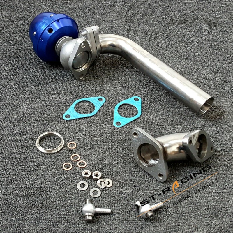 1st-racing FOR Tial 35mm 38mm Turbo External wastegate+Outl