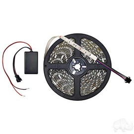 RHOX LED Light Strip, RGB 12 VDC, 20' Length w/Bluetooth Controller