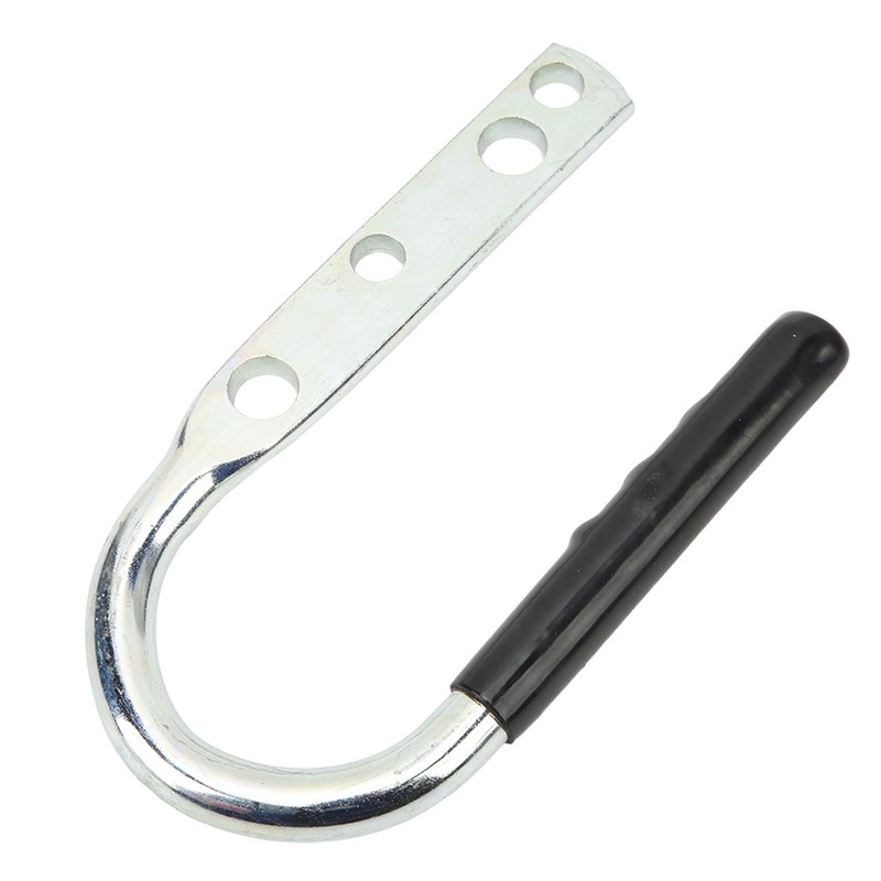 Trailer Coupler Lift Handle Galvanized Steel Rubber Tongue Handle for