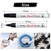 Artsunlvy Black Paint Pens Permanent Markers - 2 Pack Oil