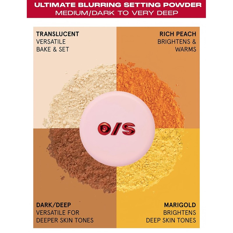 ONE SIZE Ultimate Blurring Setting Powder - Ultra Peach- (Brightening