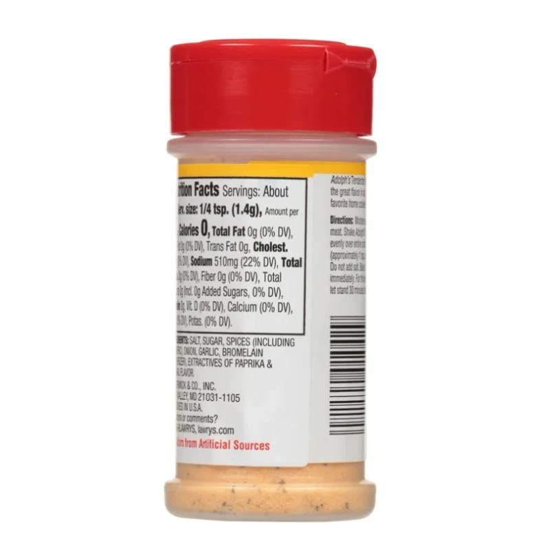 Lawry's Adolph's Seasoned Tenderizer, 3.5 oz x 2 Bottles