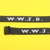 WWJD Bracelets,Black WWJD Bracelet for Women Men (B)