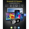 AFK Alarm Clock with Bluetooth Speaker for Bedroom/Office,Small Digital Clock