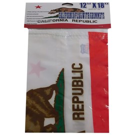 State of California Premium Quality Heavy Duty Fade Resistant 12x18 12"x18" 100D Rough Tex Knit Nylon Boat Flag Banner Grommets