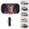 Buyidec Car Windshield Sunshade Umbrella Llama Colorful Foldable Car Windshield
