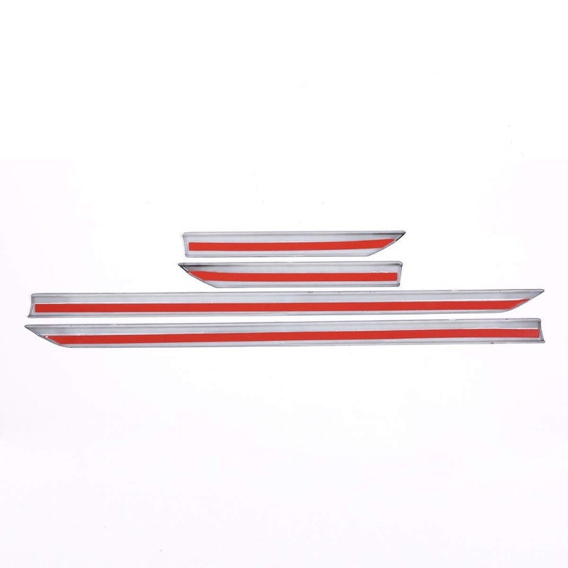 CHEYA 4pcs Piano Black Side Fender Cover Trim ABS Plastic