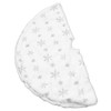 35.4in Christmas Tree Skirt Round Shape Soft Comfortable White Christmas
