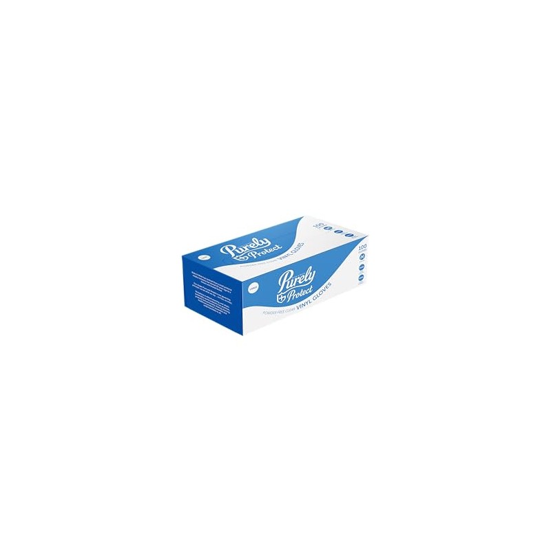 Blake & White Purely Protect Vinyl Gloves Clear Large Box