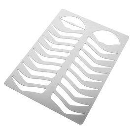 Mikinona Eyebrow Stencil Mold Brow Practice Tool Easy to Use Stainless Steel Eyebrow Drawing Stencil