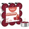 bolsius True Scents Tea Lights, Wax, Pomegranate, One Size, 18
