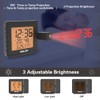 BALDR Projection Alarm Clock, Digital Projector Clock for Bedroom Ceiling,