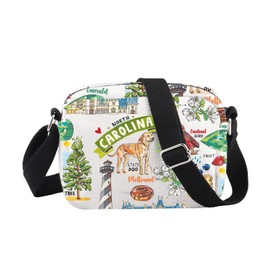 PWHAOO North Carolina State Souvenirs Gift North Carolina Makeup Bag North Carolina Home Cosmetic Bag North Carolina Tourism Gift (North Carolina BC)