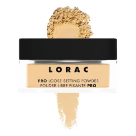 Polvo De Ajuste Suelto Lorac Pro Rosa, Banana, Vainilla Tono Brulée