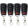 Pack of 4 Universal Garage Door Remote Controls 433 MHz