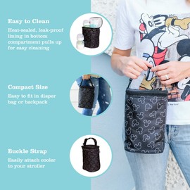 J.L. Childress Two Cool Double Bottle Cooler, Mickey Black, 0407DIS1