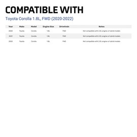 Anti-Theft Cat Shield, Fits 2020-2022 Toyota Corolla - Miller CAT Aluminum Catalytic Converter Protection