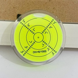 SIZIKJXGHWYI Circular Bubble Level with Double Sided Adhesive Bottom Spirit Levels Leveling Measuring Tools (50x10mm)