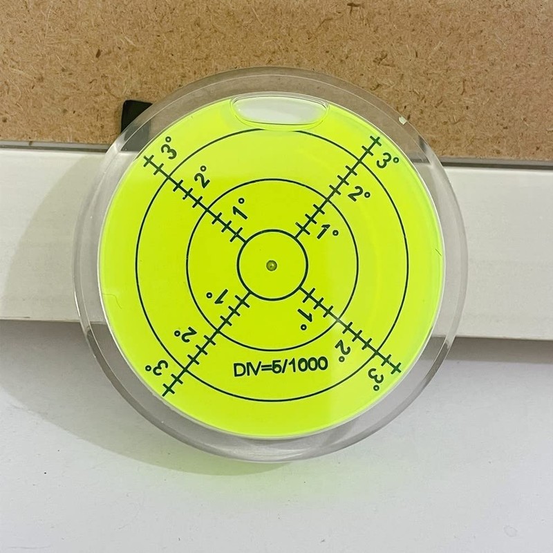 SIZIKJXGHWYI Circular Bubble Level with Double Sided Adhesive Bottom Spirit