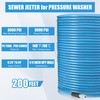 RIDGE WASHER Sewer Jetter Kit for Pressure Washer 200FT, 3600