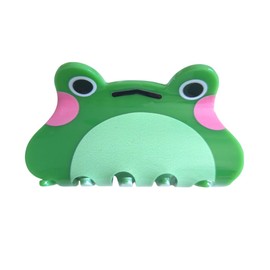 Fancy Frog Hair Clips,Novelty PVC Claw Clip for Women,Cute Frog Hair Clip,Green
