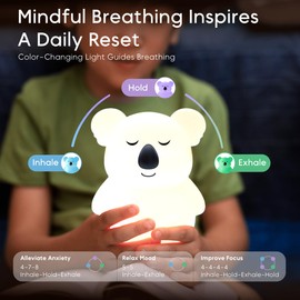 Breathing Pal 'Kyle'- Mindfulness Breathing Light, Guided Visual Meditation Breathing Light, Anxiety Relief Items for Calm Down Corner/Meditation/Sleep for Adult&Kid