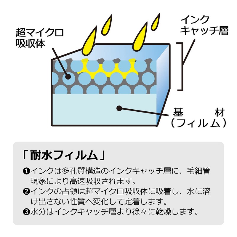 プラス インクジェット用紙 超耐水光沢フィルムラベル透明A4 IT-324RT 45354